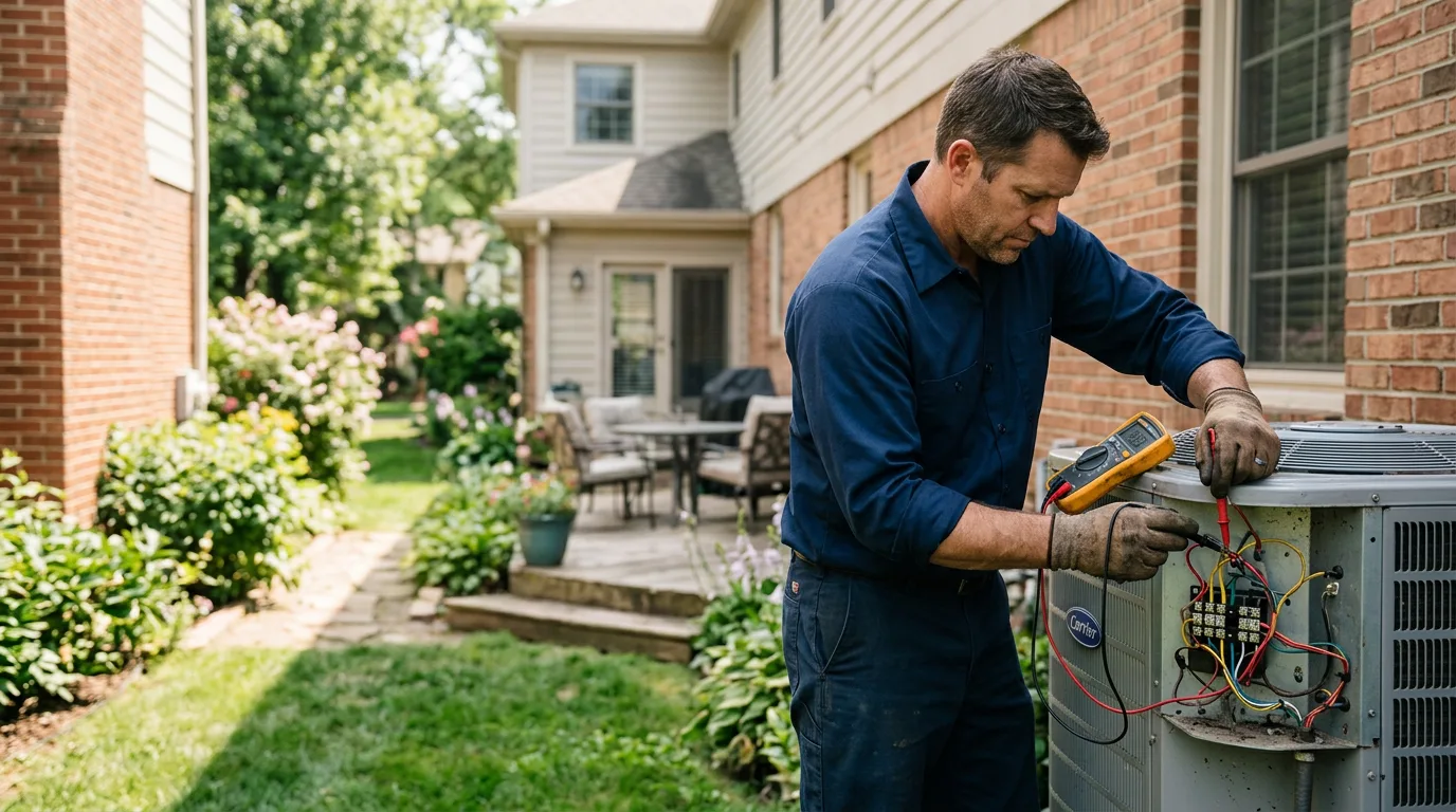 HVAC technician working near Sargentville, ME